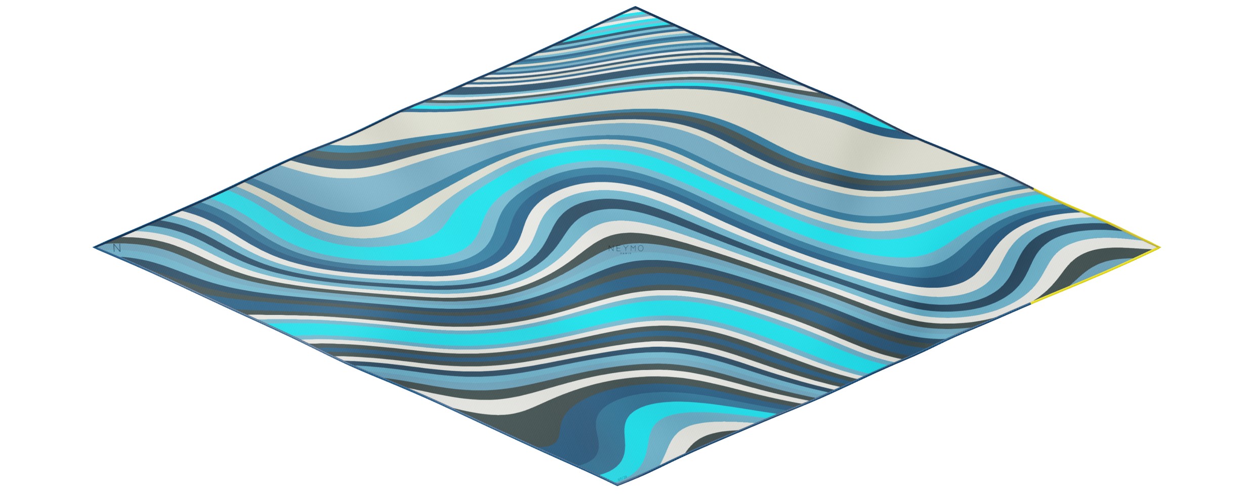 "Les vagues" arrow 140 scarf