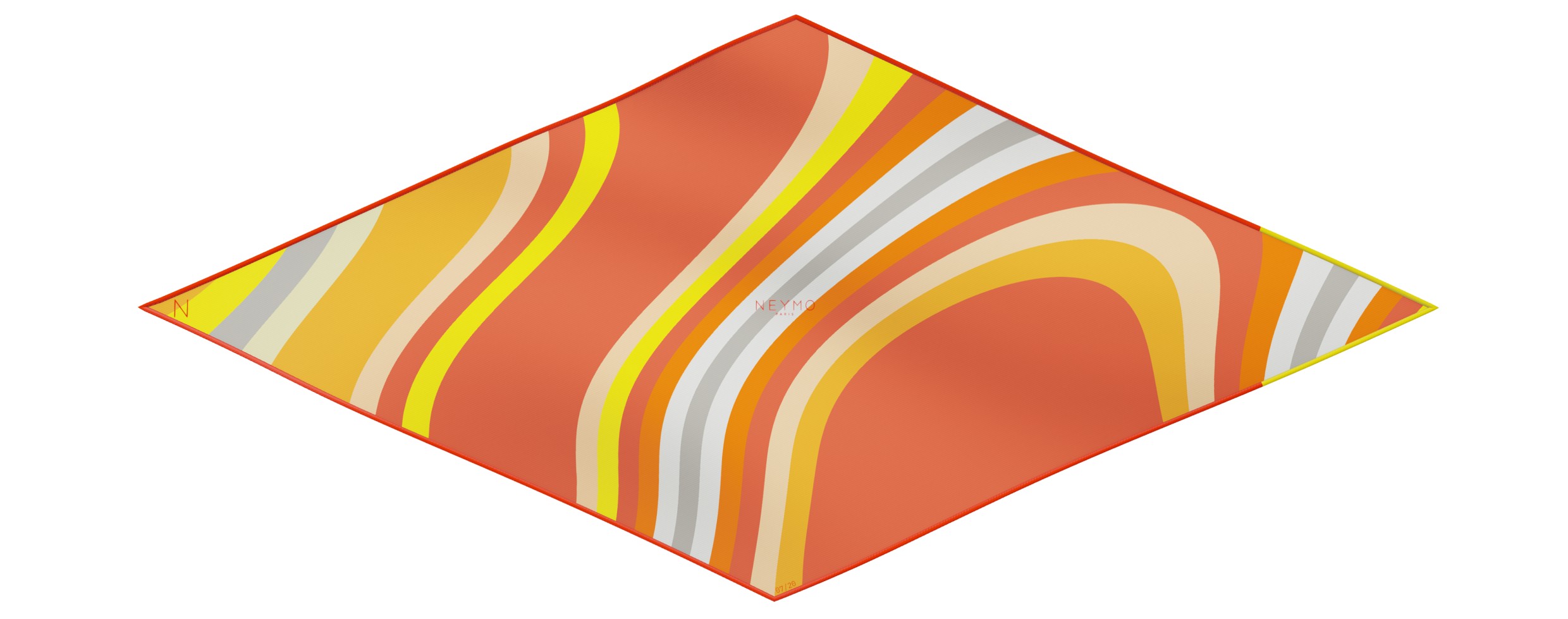 "Les vagues" dart 80 scarf