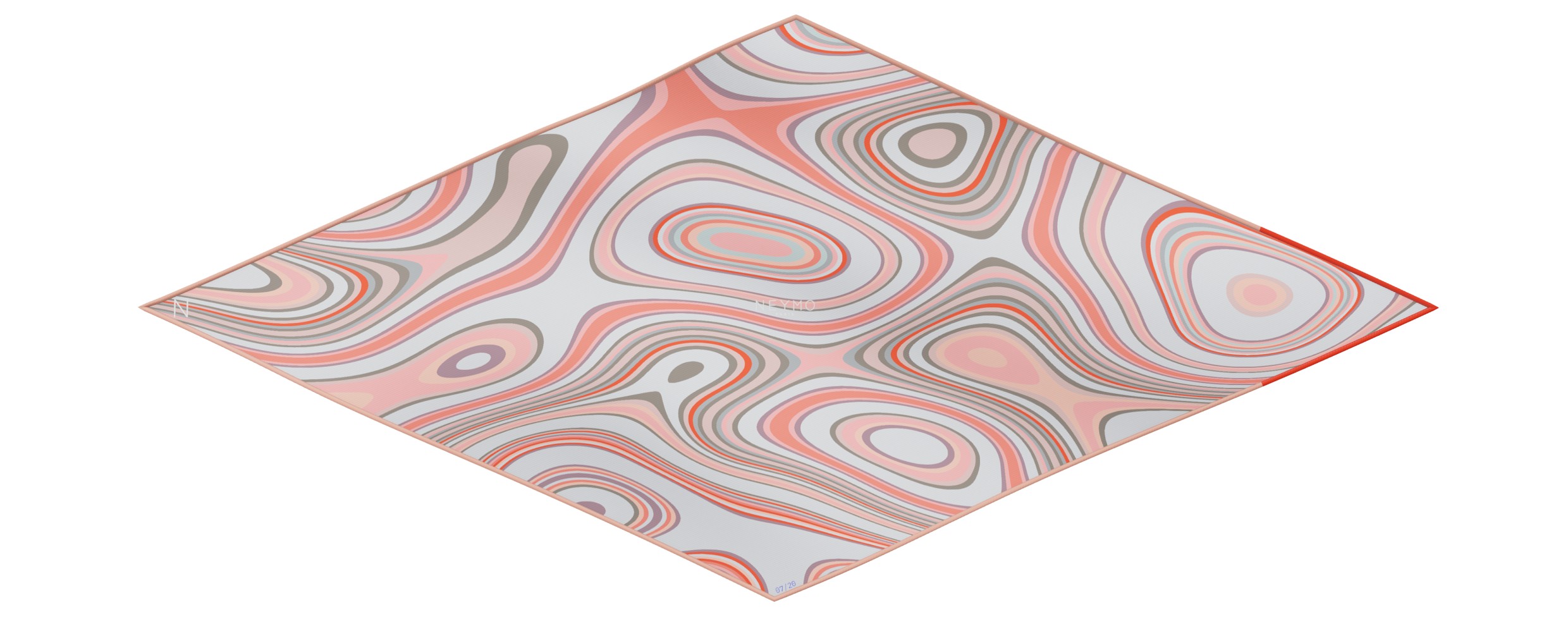 "Les vagues" dart 80 scarf