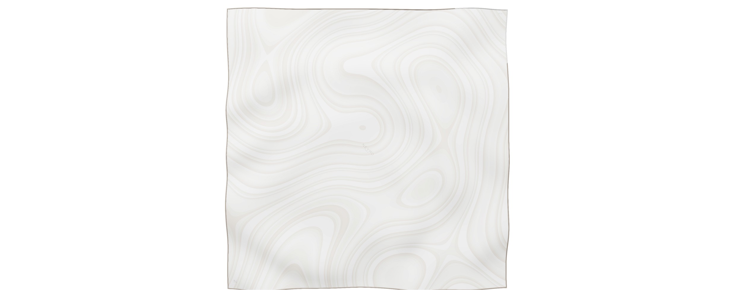 "Les vagues" square 90 scarf