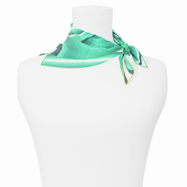 "Les vagues" square 45 scarf
