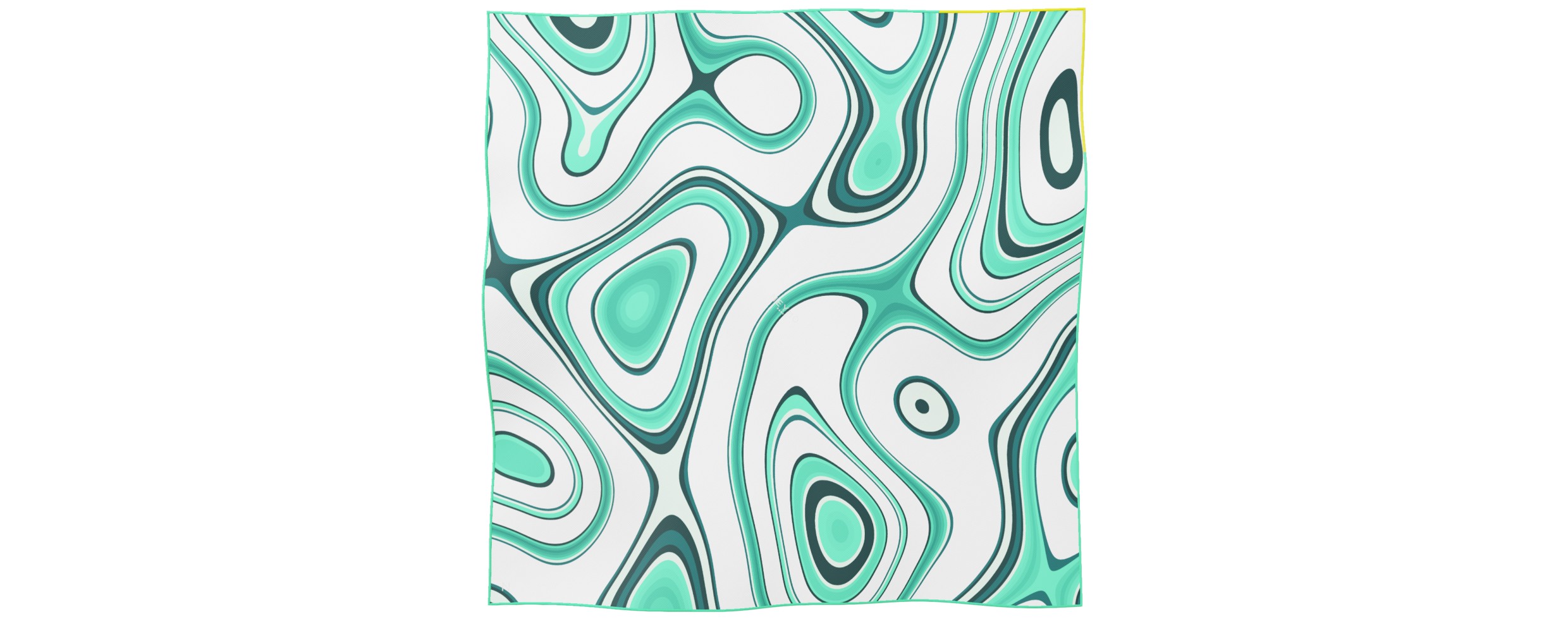 "Les vagues" square 70 scarf