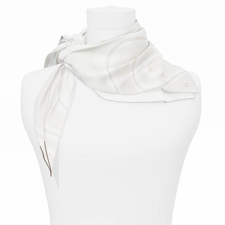 "Les vagues" square 70 scarf