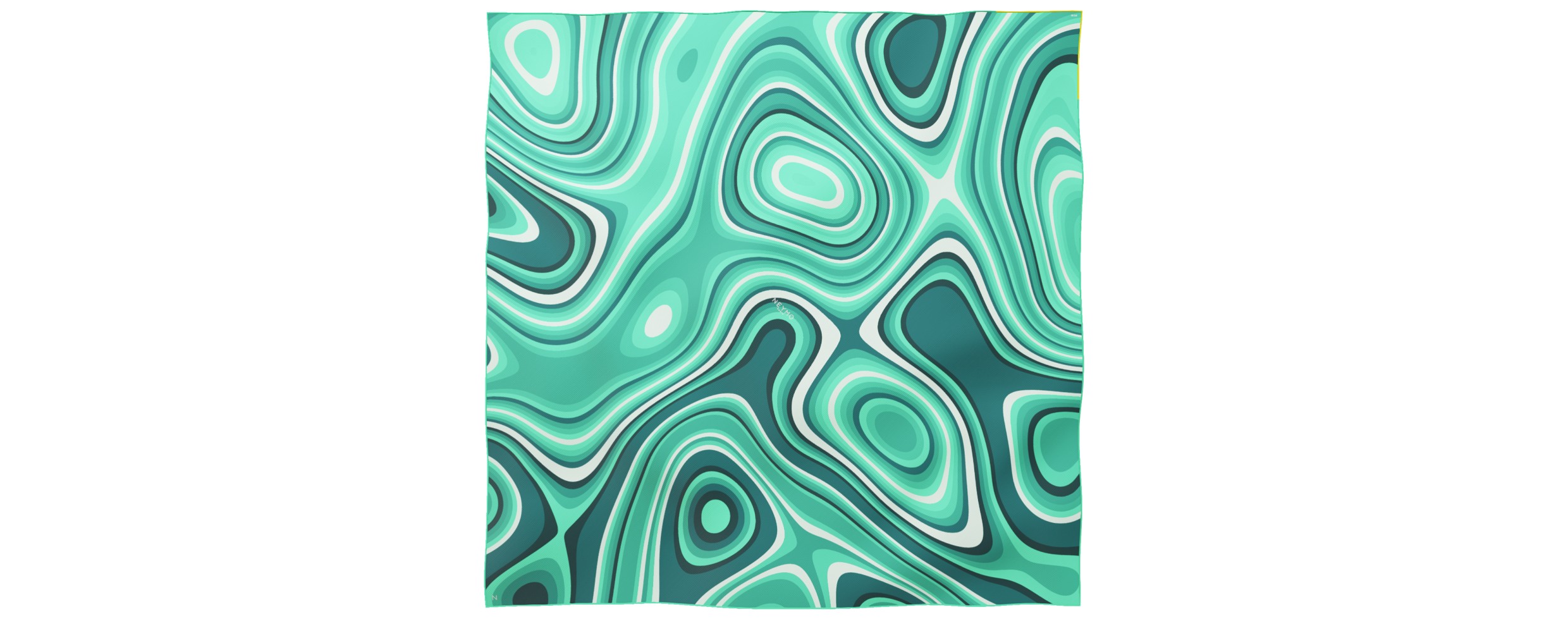 "Les vagues" giant square 130 scarf