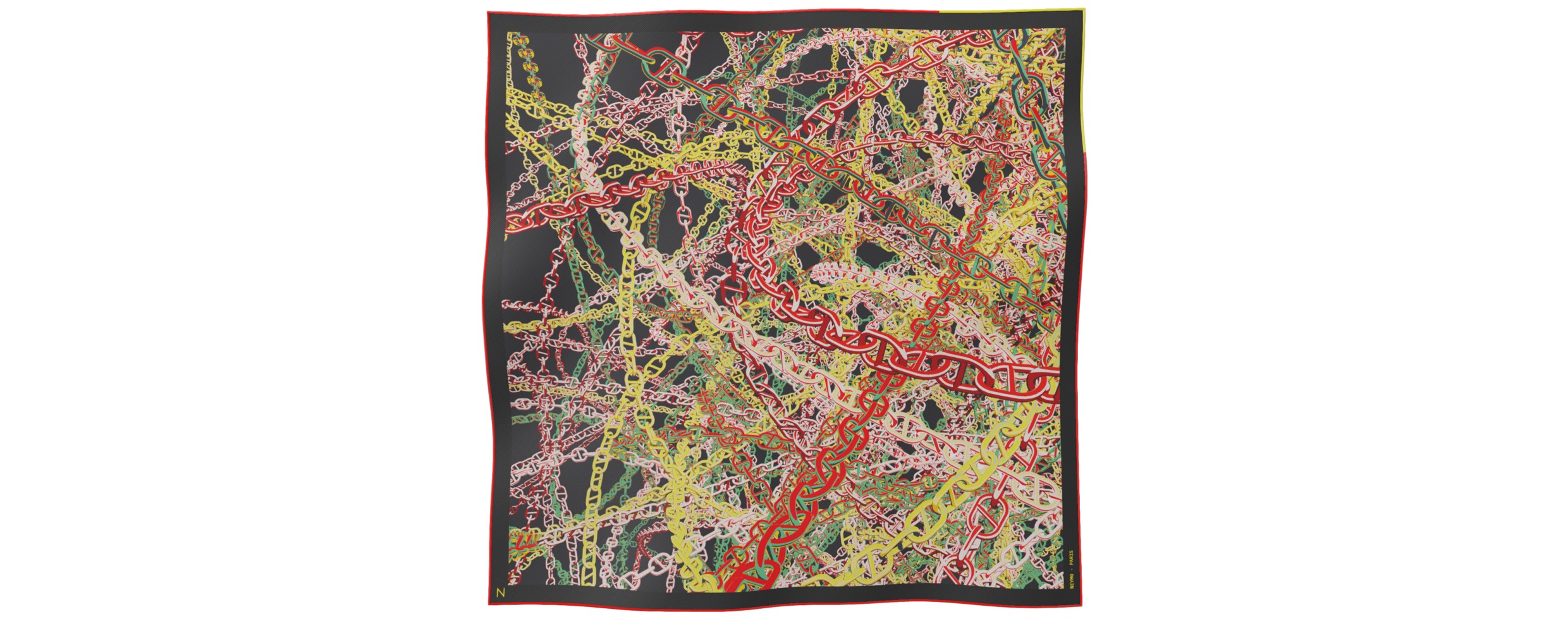 "pop Chain" Square 70 Scarf