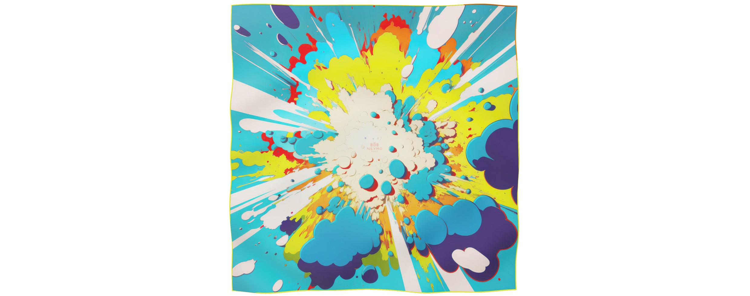 "Xplod" square 90 scarf