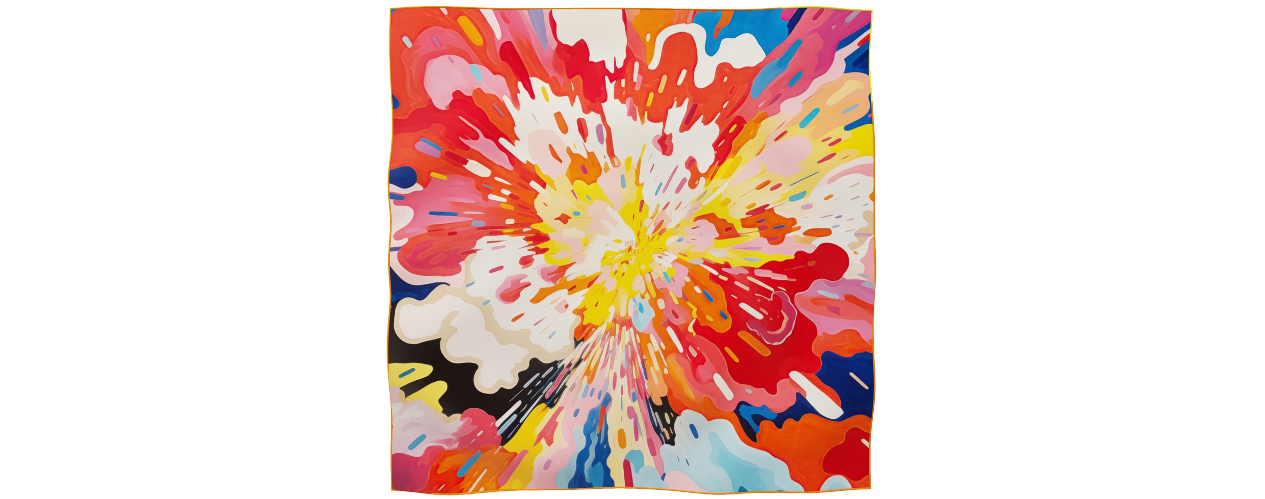 "Xplod" square 90 scarf