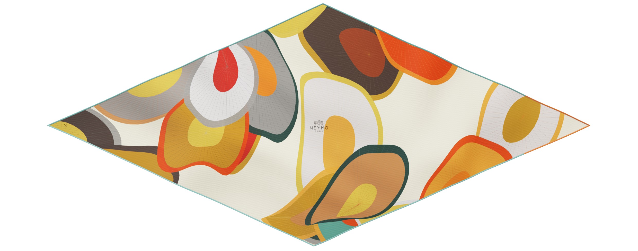 "Les ombrelles" arrow 140 scarf