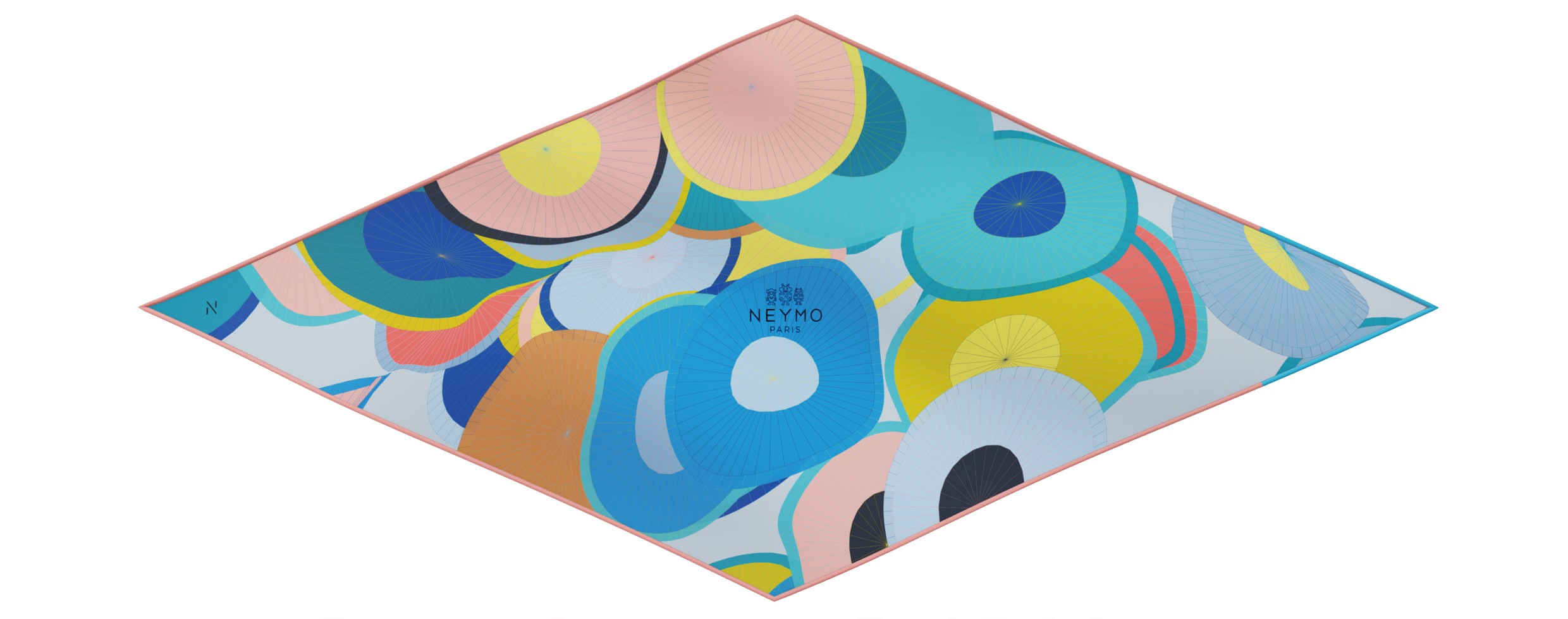 "Les ombrelles" dart 80 scarf