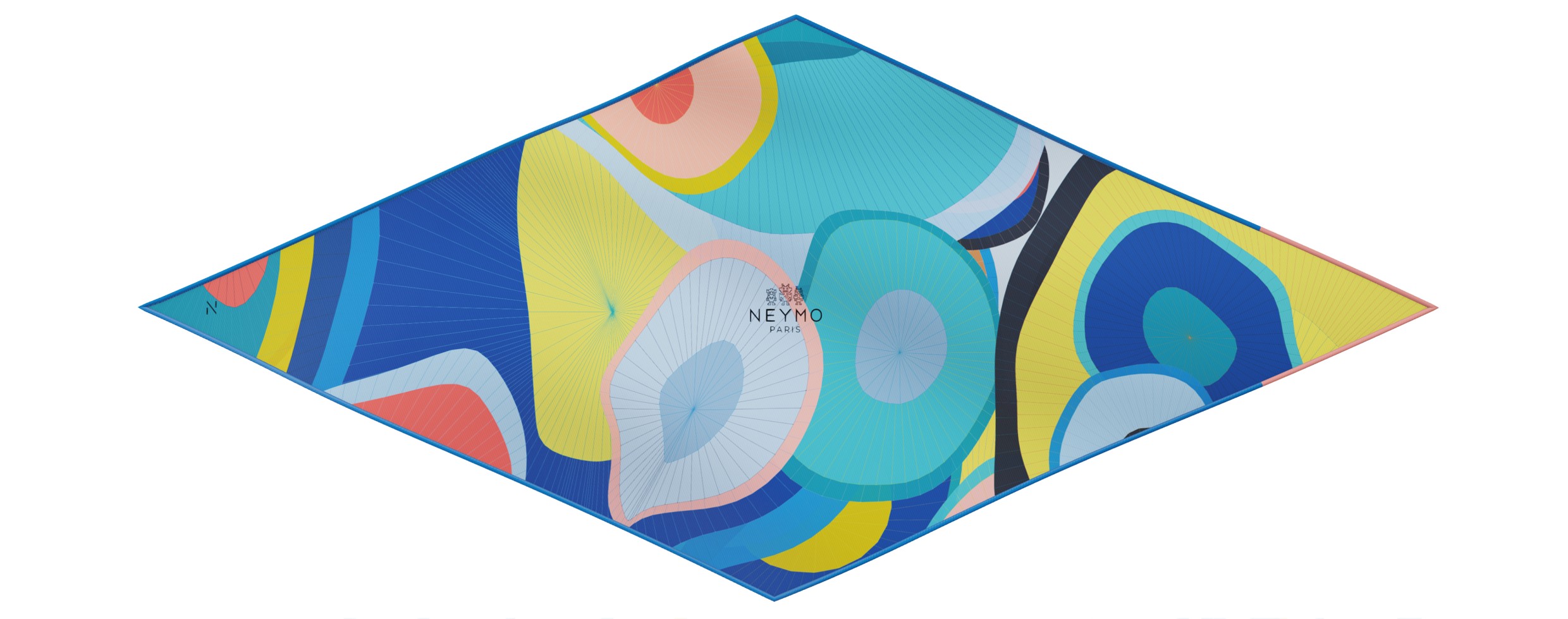 "Les ombrelles" dart 80 scarf