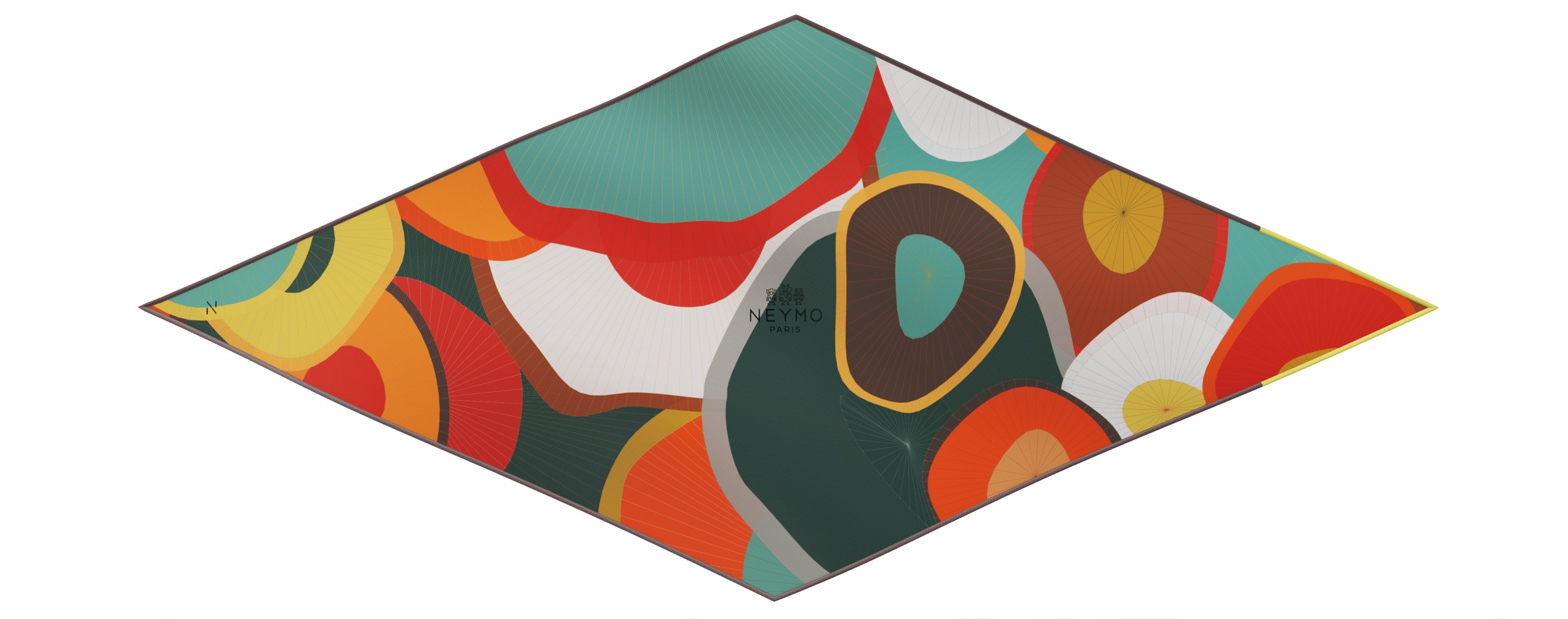 "Les ombrelles" dart 80 scarf