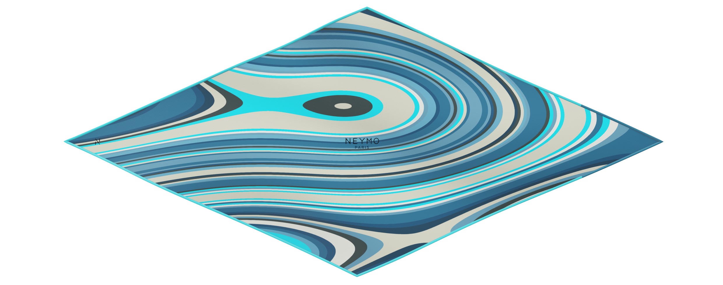 "Les vagues" dart 80 scarf