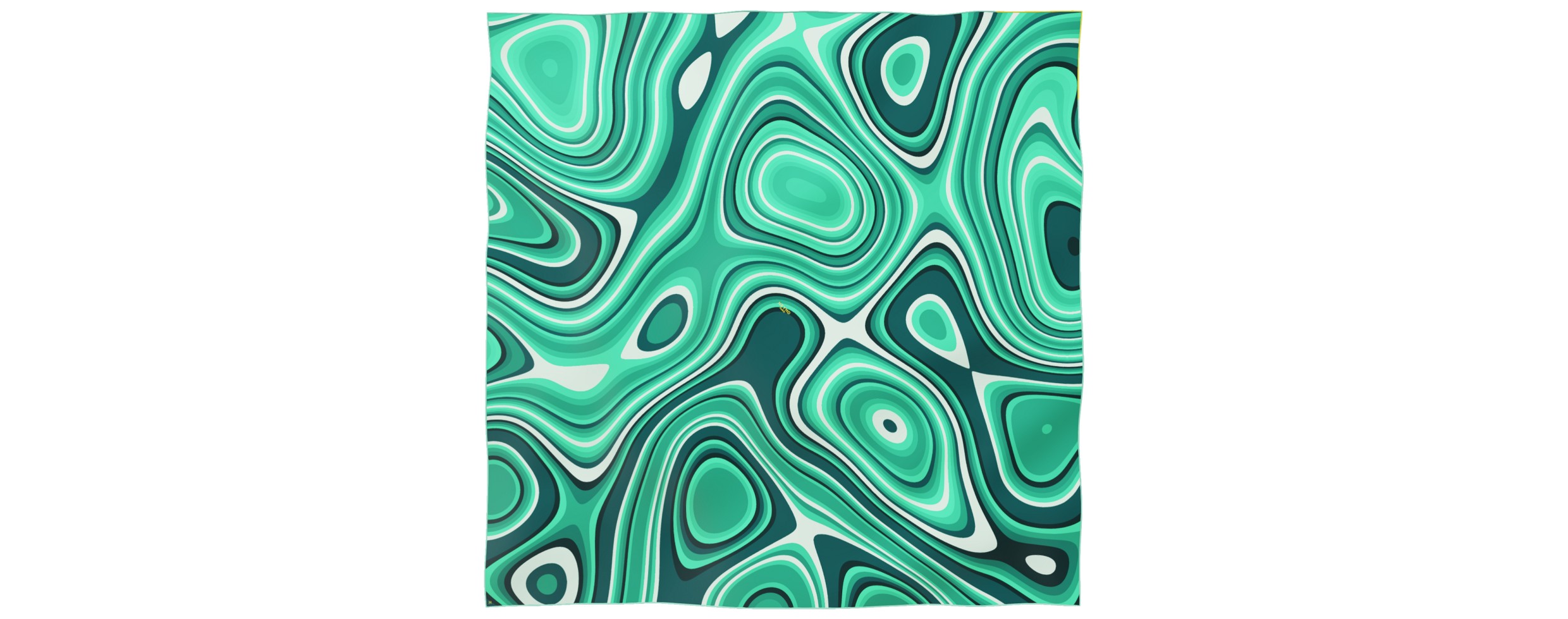 "Les vagues" giant square 130 scarf