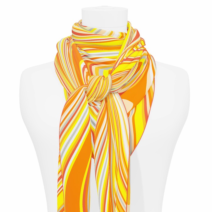 "Les vagues" giant square 130 scarf