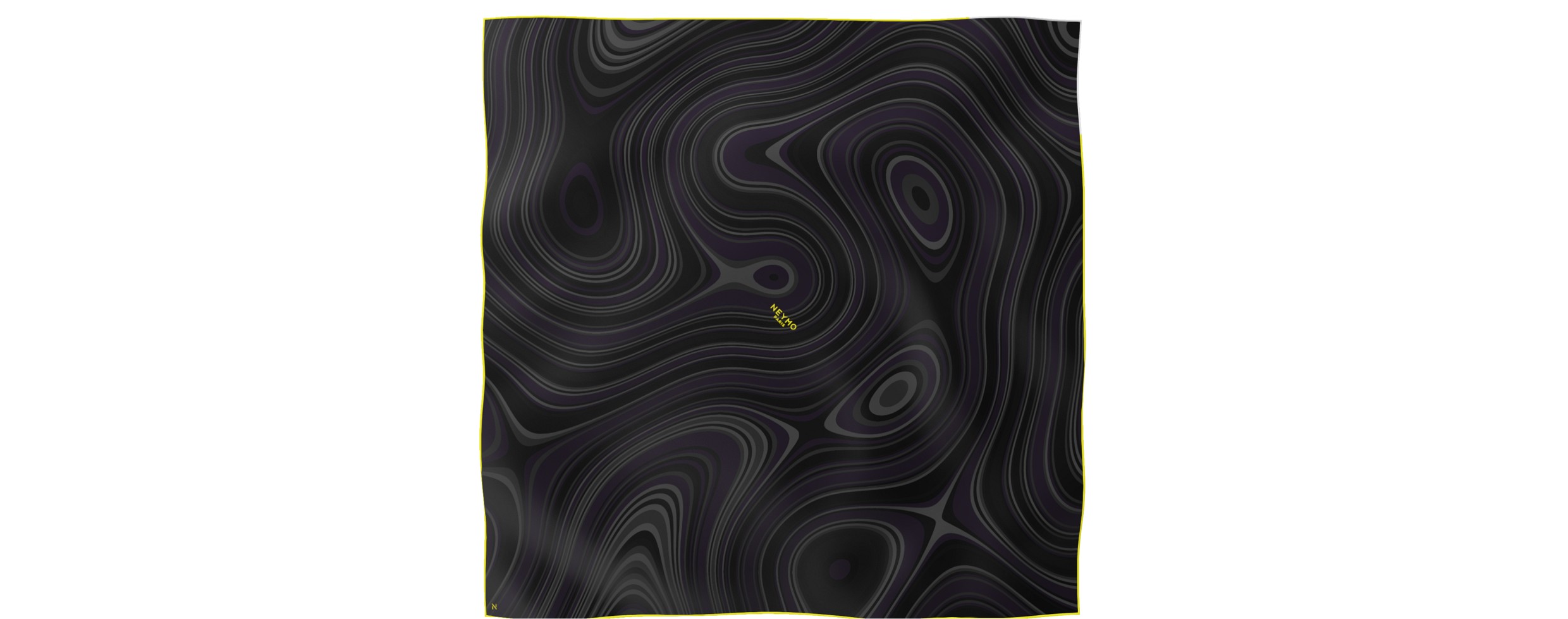 "Les vagues" square 90 scarf