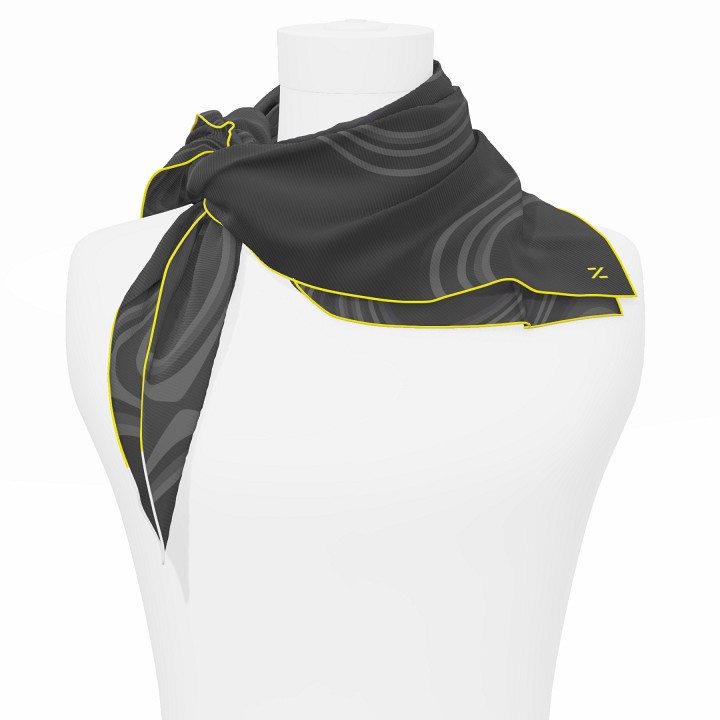 "Les vagues" square 70 scarf