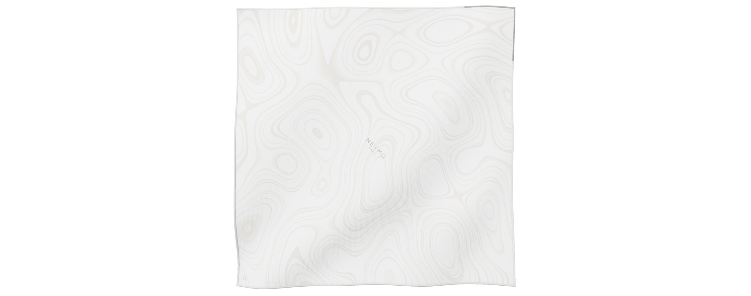 "Les vagues" square 45 scarf