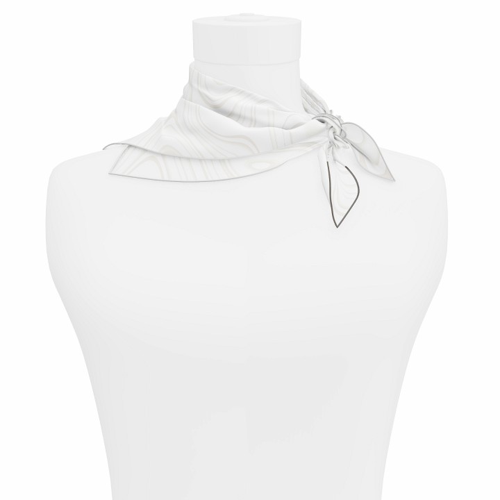 "Les vagues" square 45 scarf