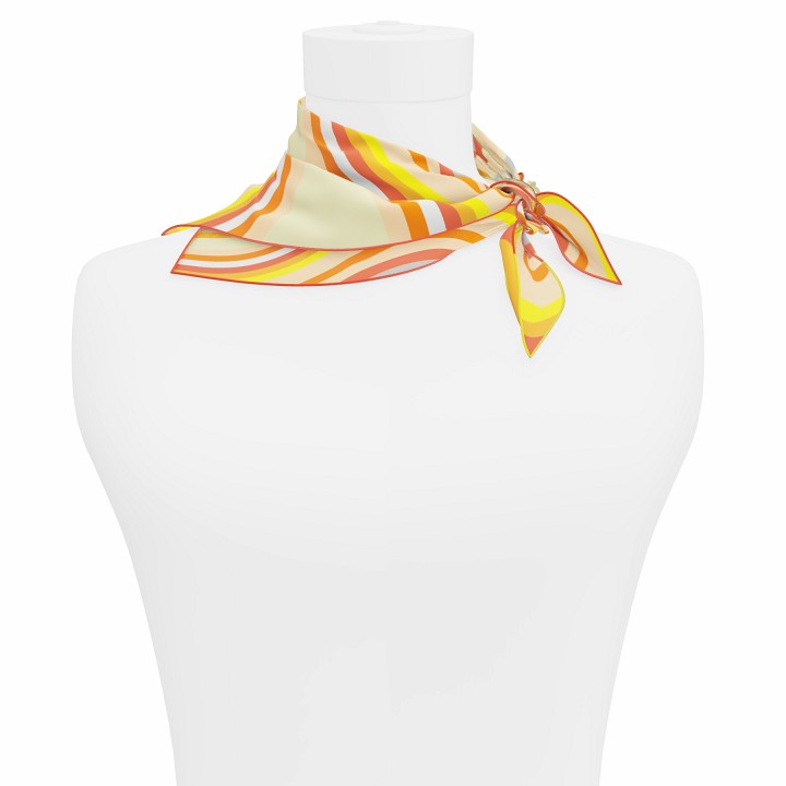 "Les vagues" square 45 scarf