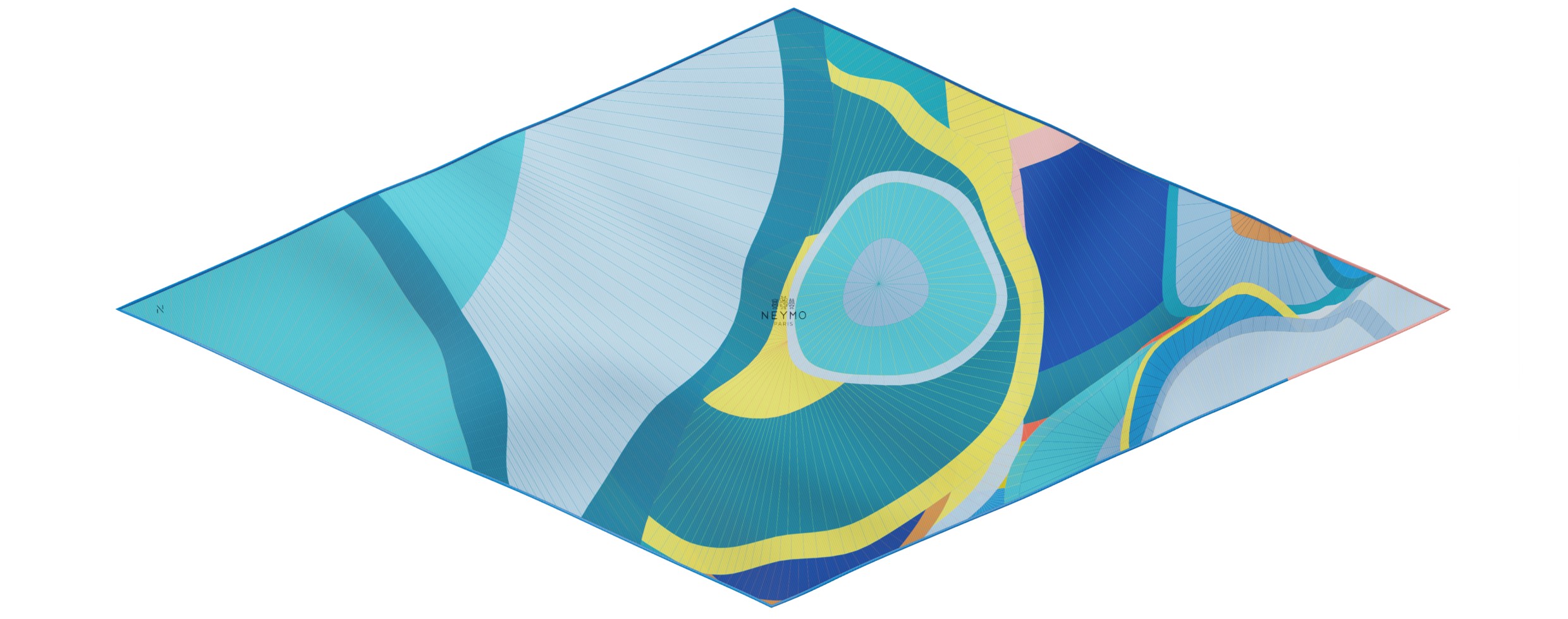 "Les ombrelles" arrow 140 scarf