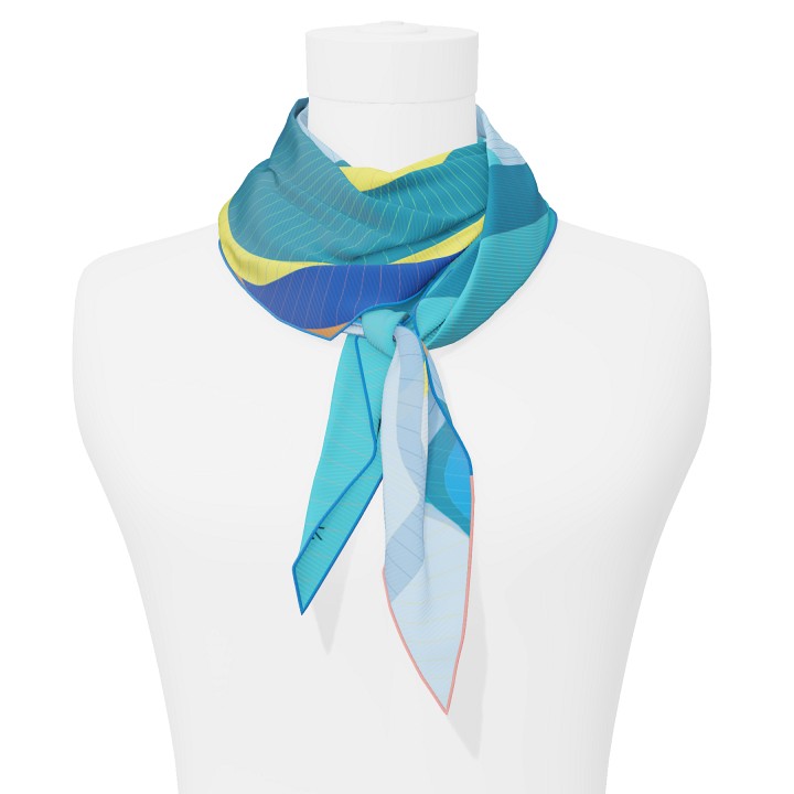 "Les ombrelles" arrow 140 scarf
