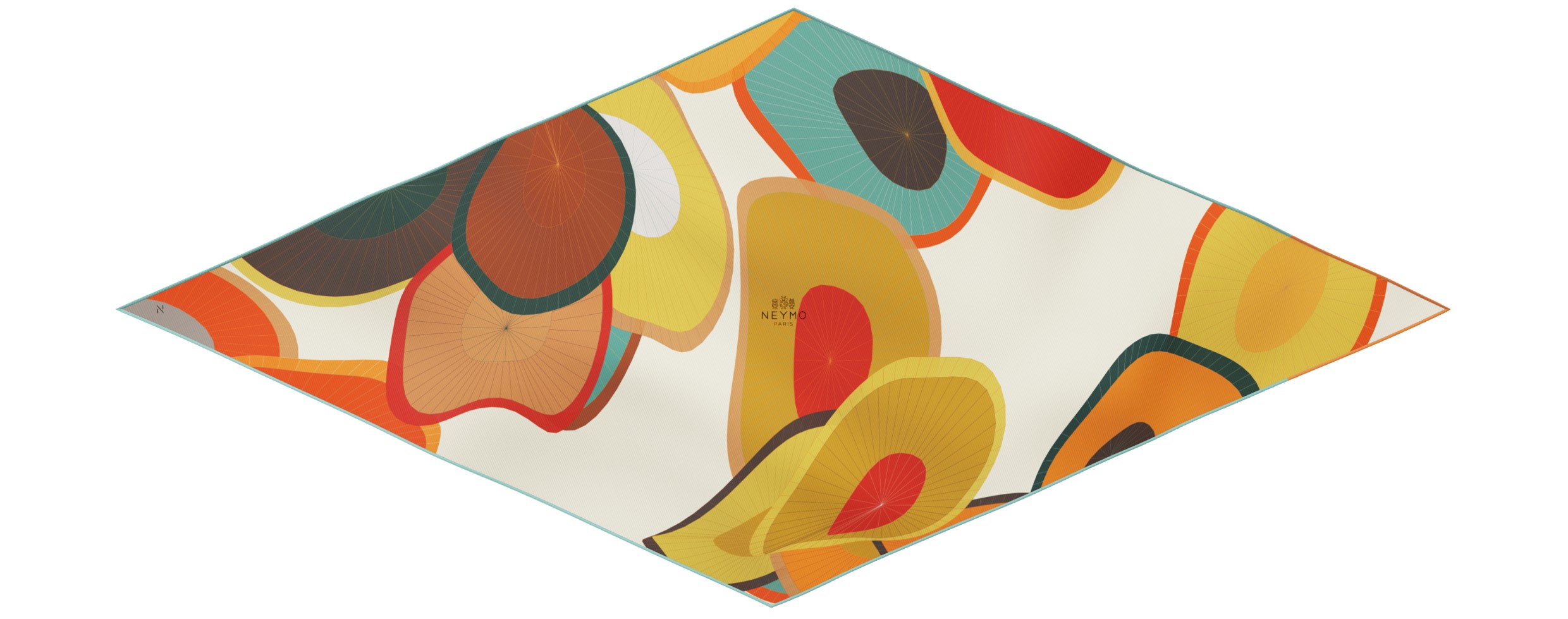 "Les ombrelles" arrow 140 scarf