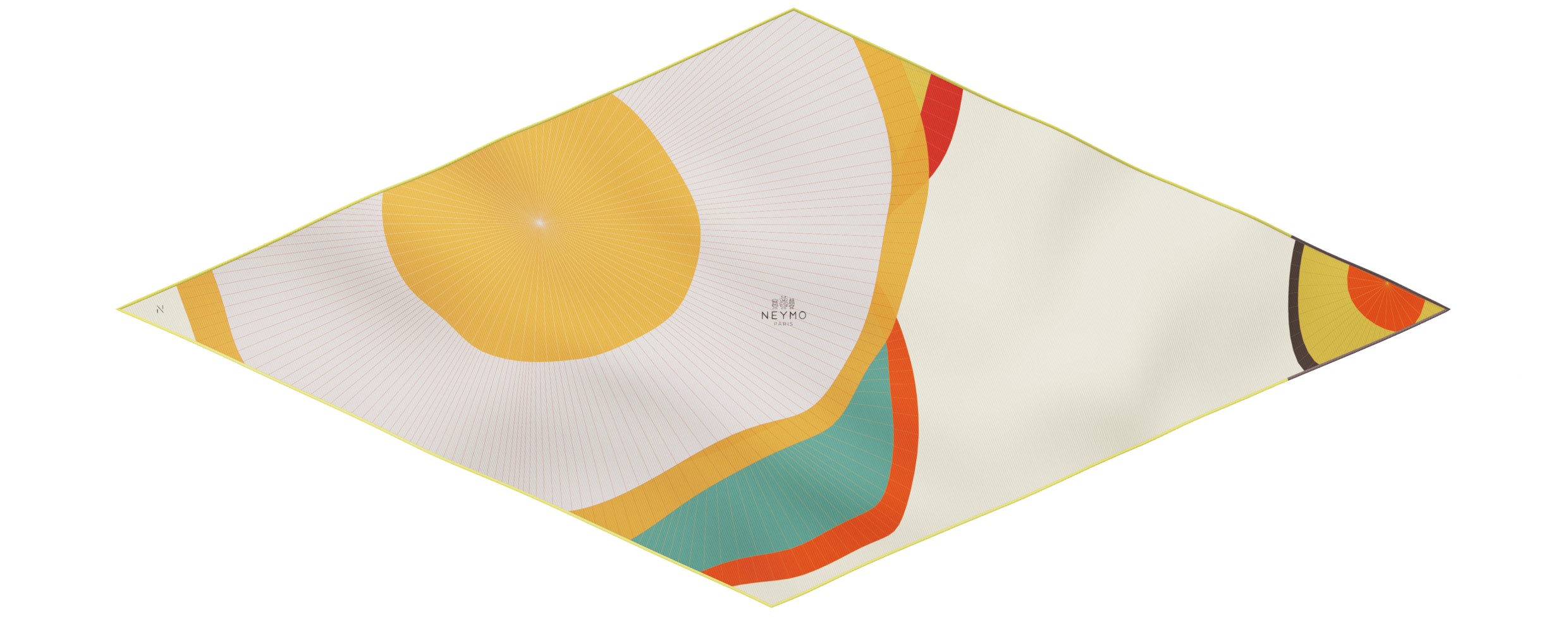 "Les ombrelles" arrow 140 scarf