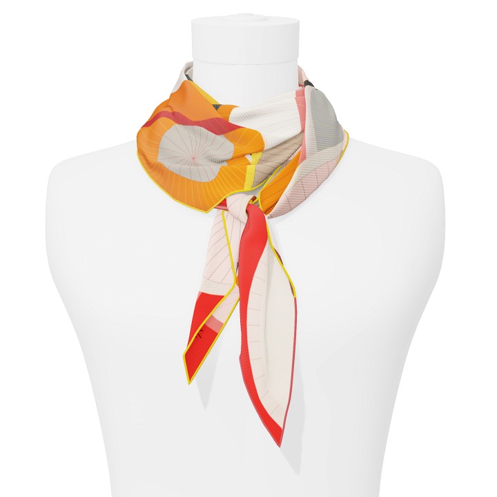 "Les ombrelles" arrow 140 scarf