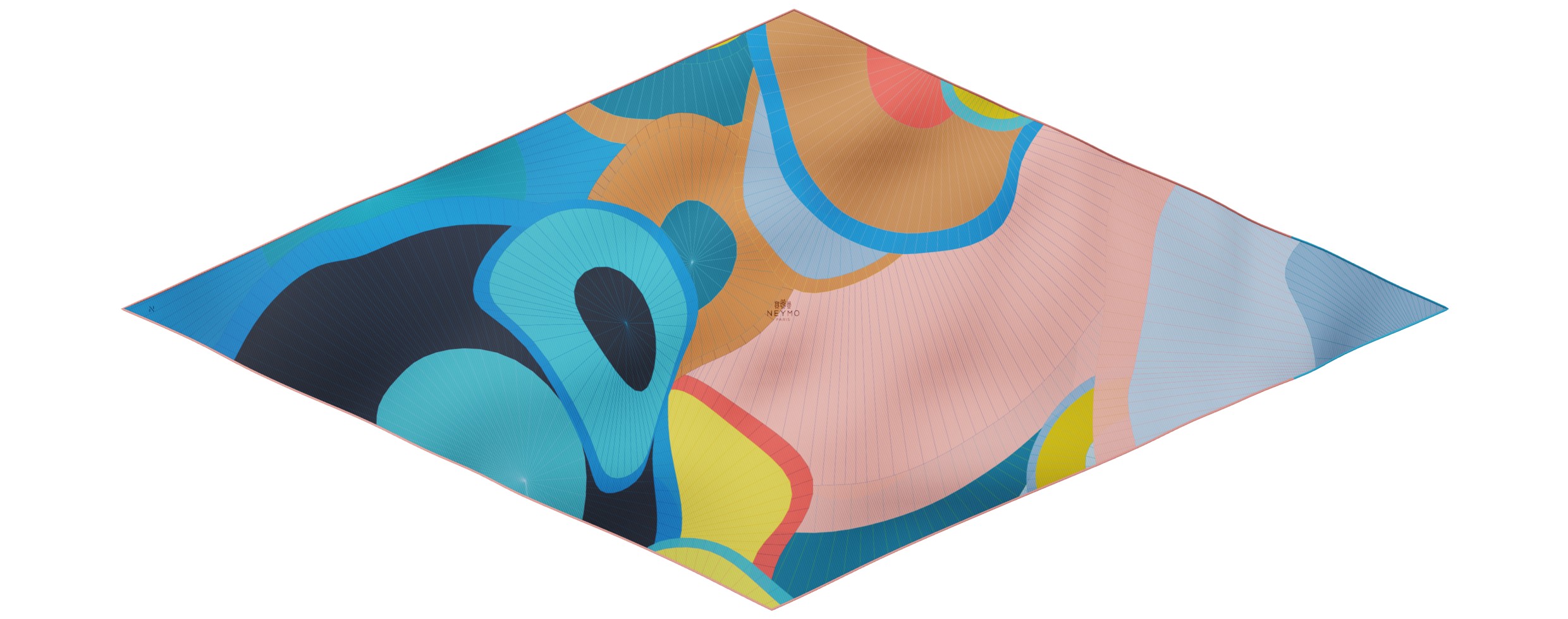 "Les ombrelles" giant arrow 200 scarf