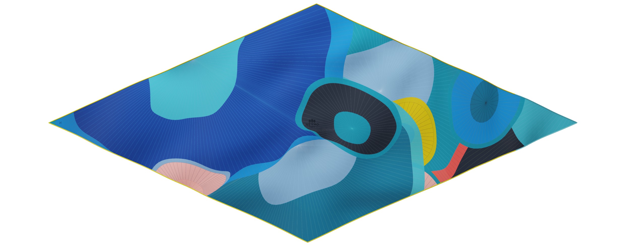 "Les ombrelles" giant arrow 200 scarf