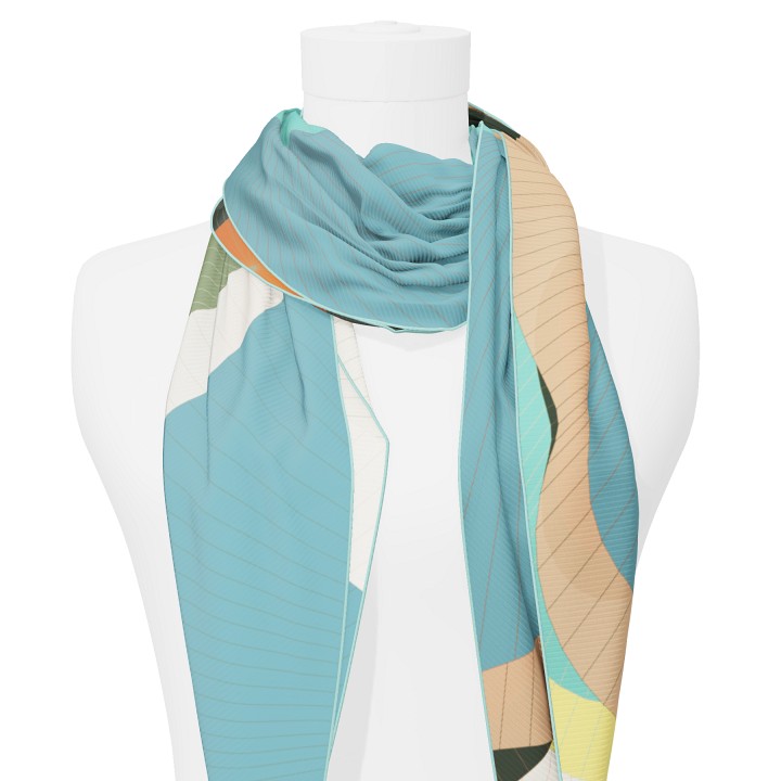"Les ombrelles" giant arrow 200 scarf