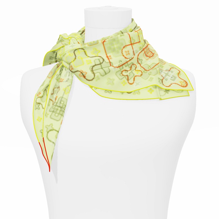 "Criss Cross" square 70 scarf