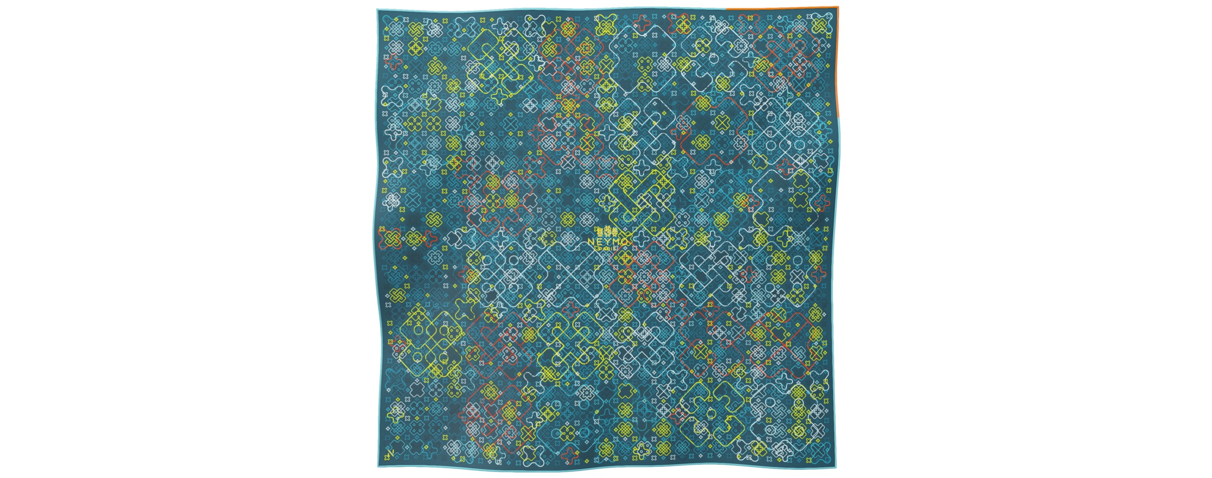 "Criss Cross" square 70 scarf
