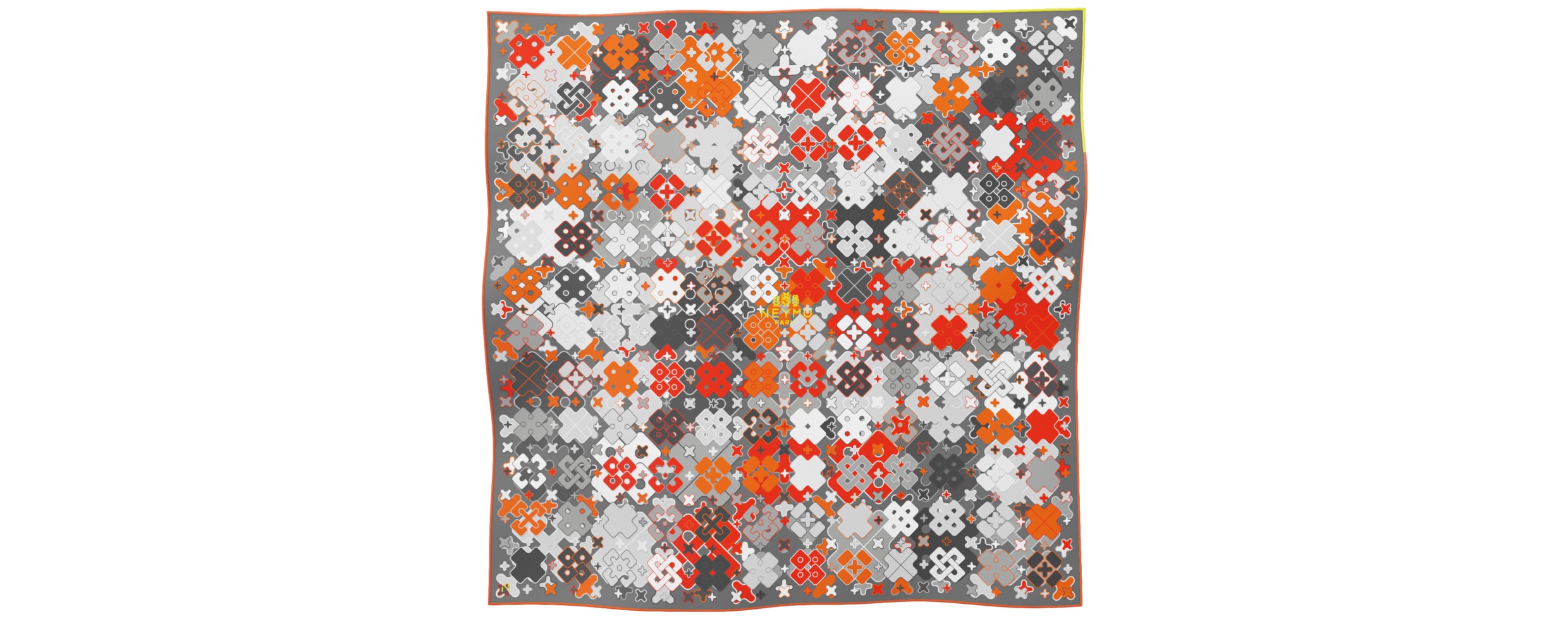 "Criss Cross" square 70 scarf