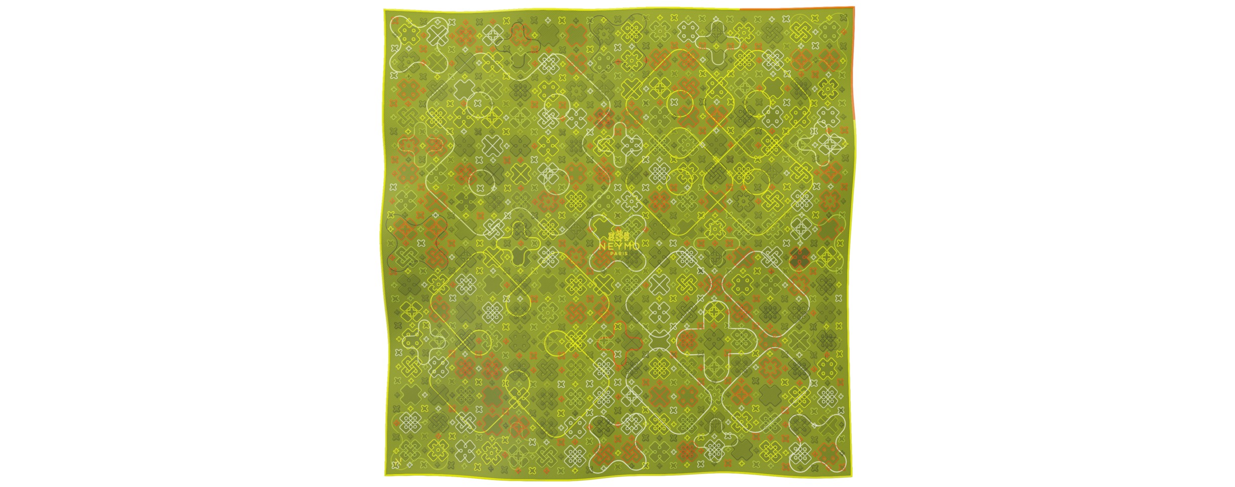 "Criss Cross" square 70 scarf