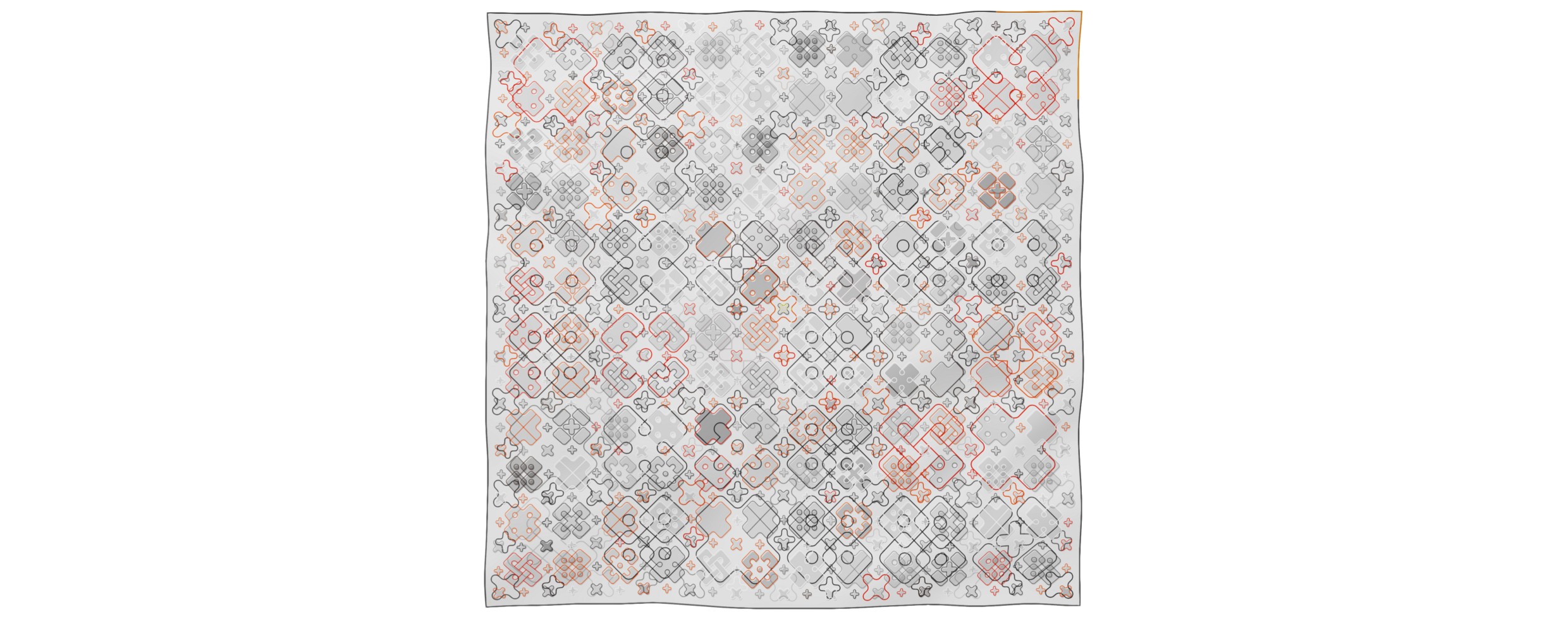 CrissCross giant square 130 scarf