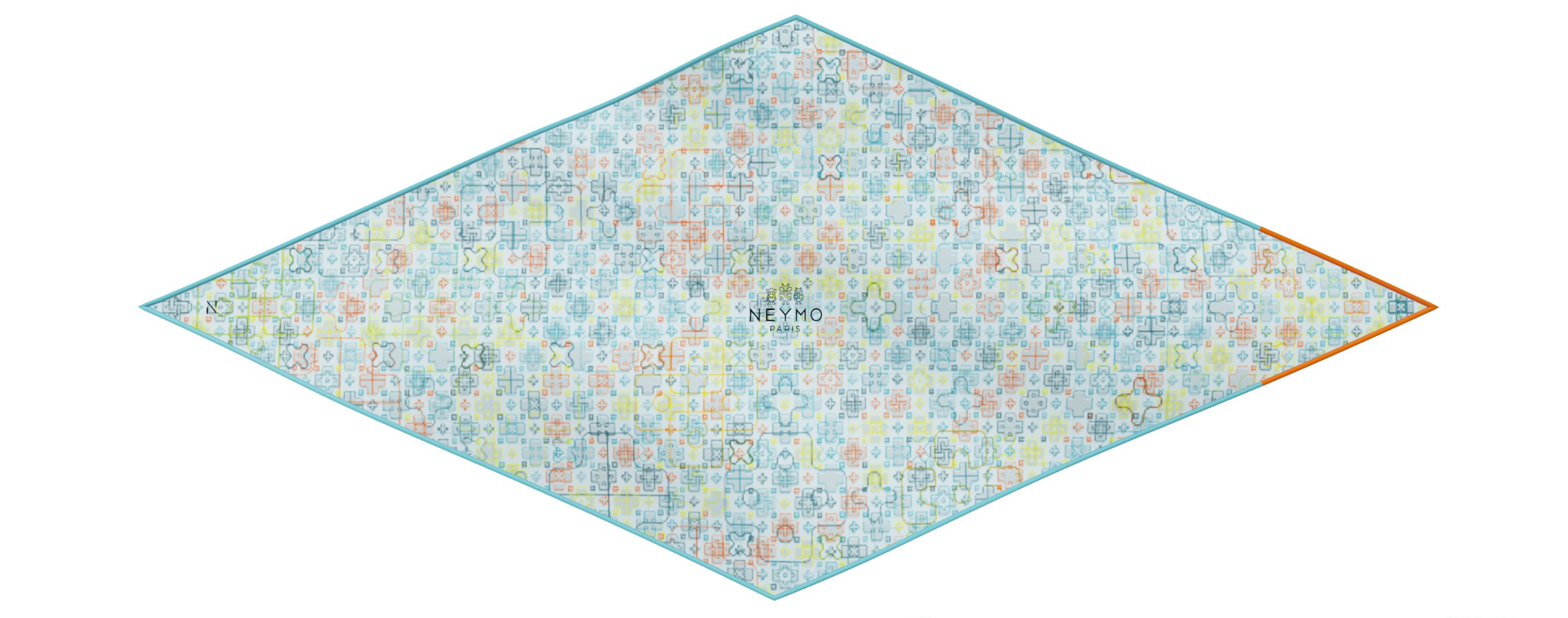 "CrissCross" dart 80 scarf