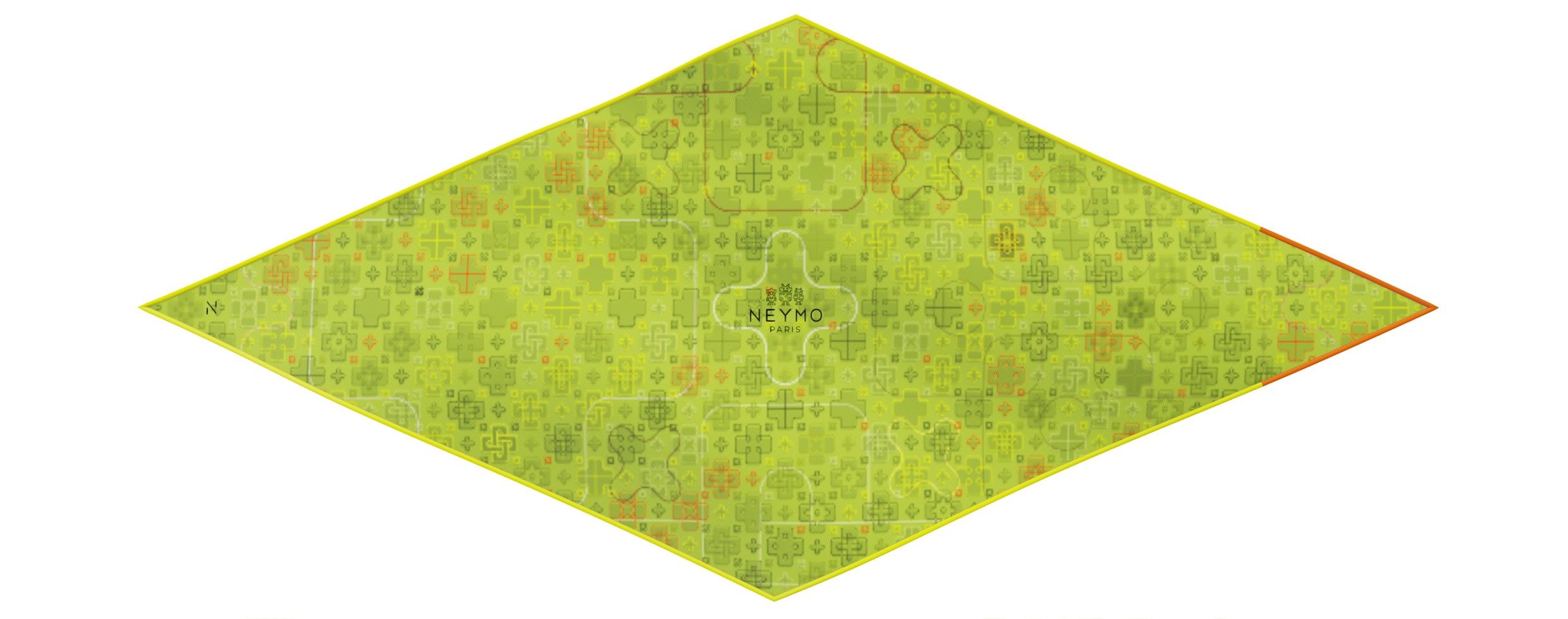 "CrissCross" dart 80 scarf