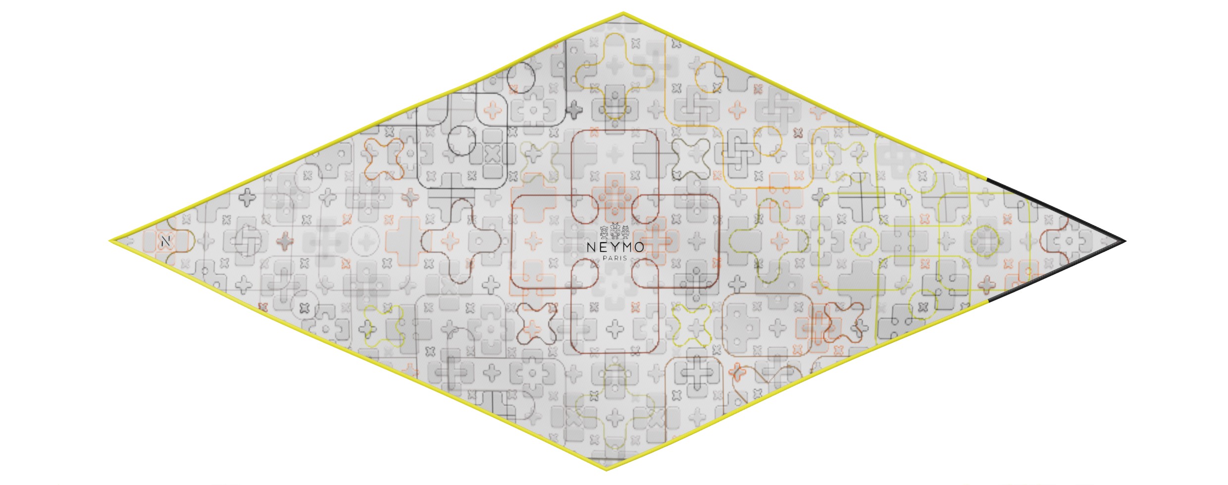 "CrissCross" dart 80 scarf