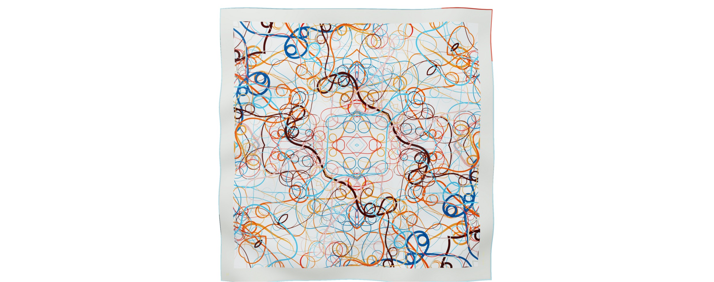 "Whiplash" Square 90 scarf