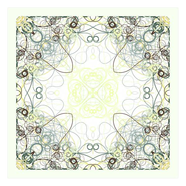 "Whiplash" Square 90 scarf