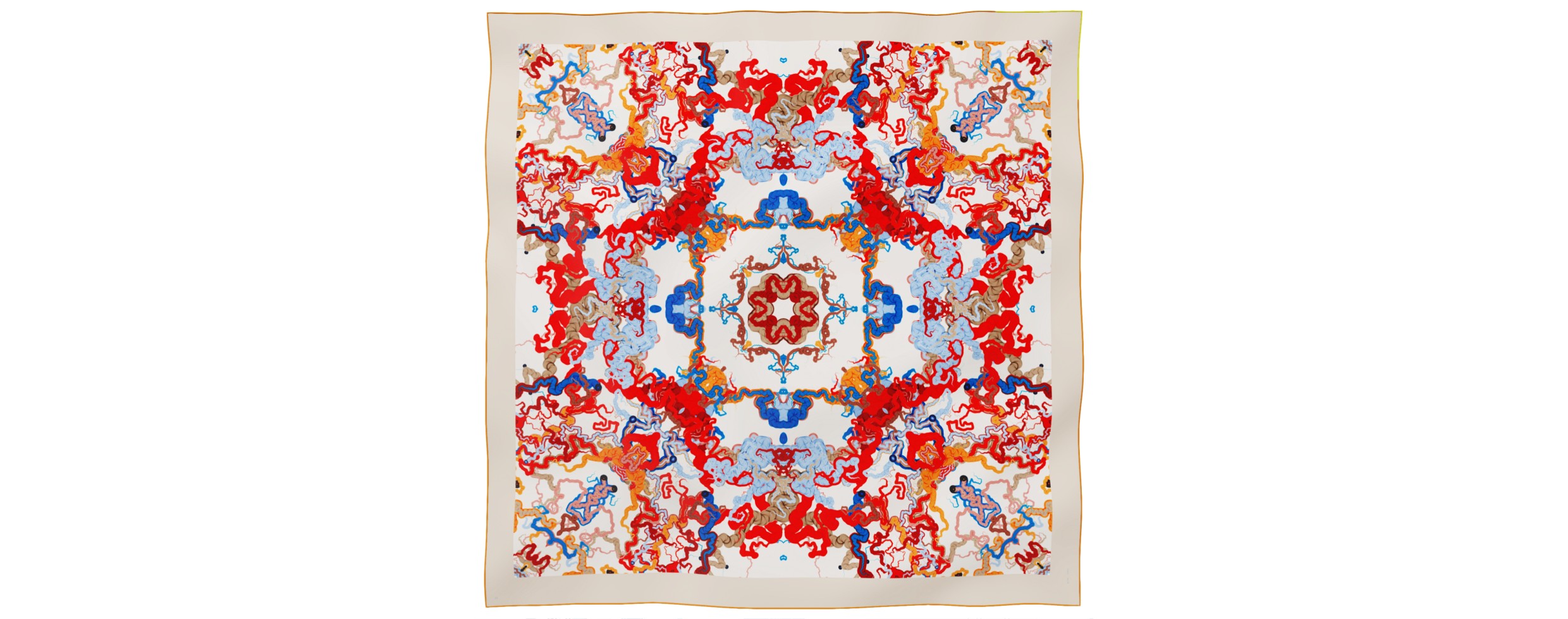 "Whiplash" giant square 130 scarf