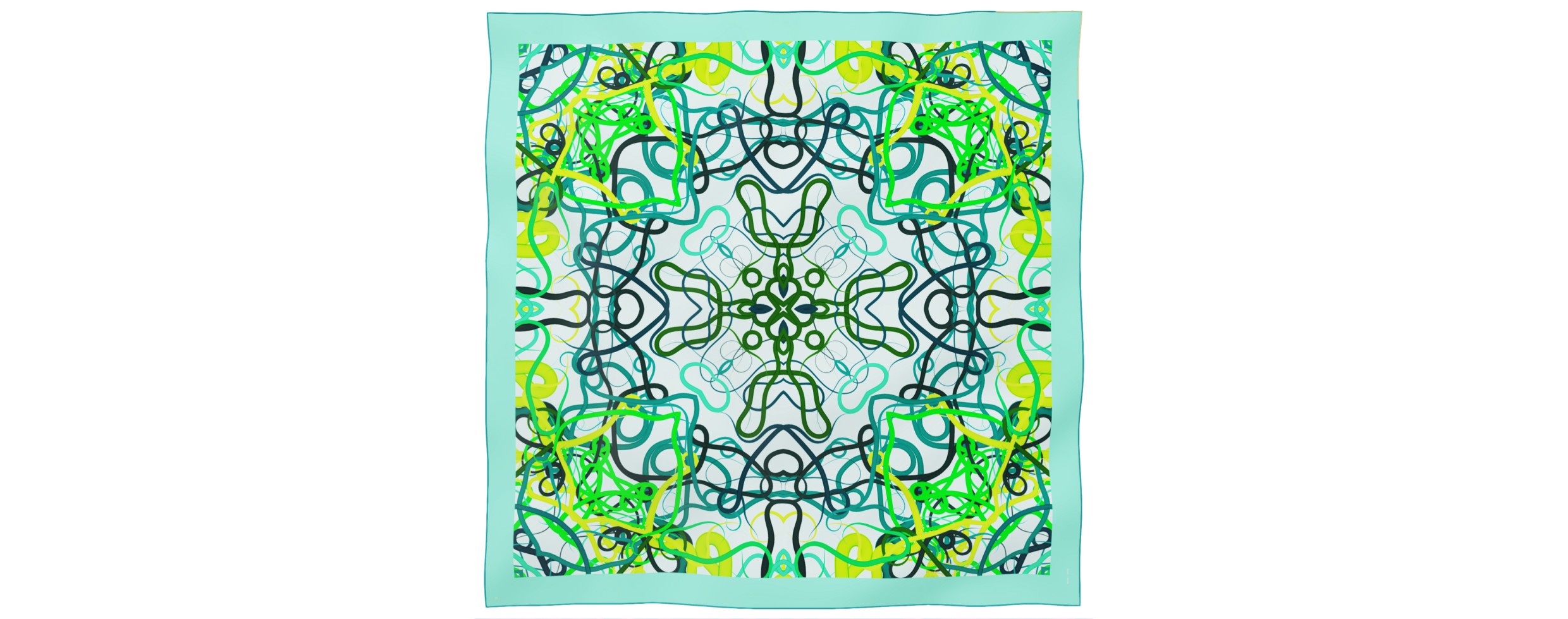 "Whiplash" giant square 130 scarf