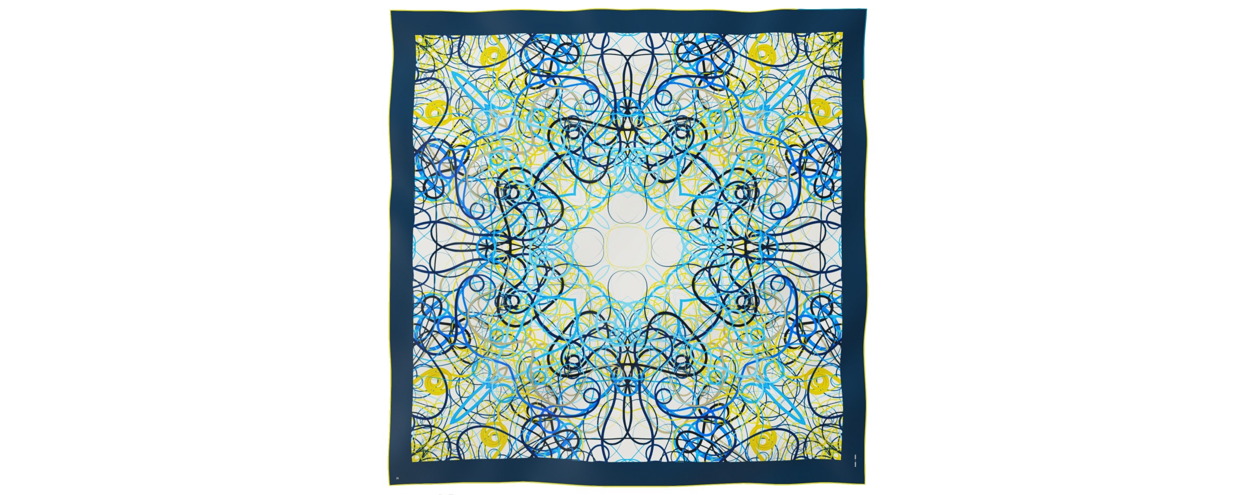 "Whiplash" giant square 130 scarf