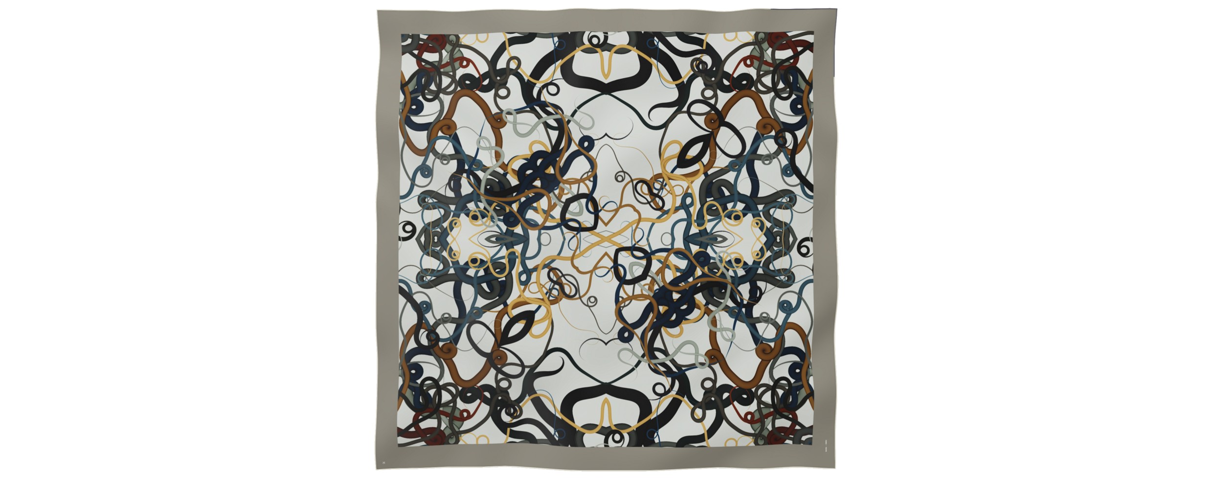 "Whiplash" giant square 130 scarf