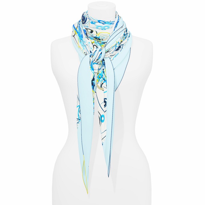 "Whiplash" giant square 130 scarf