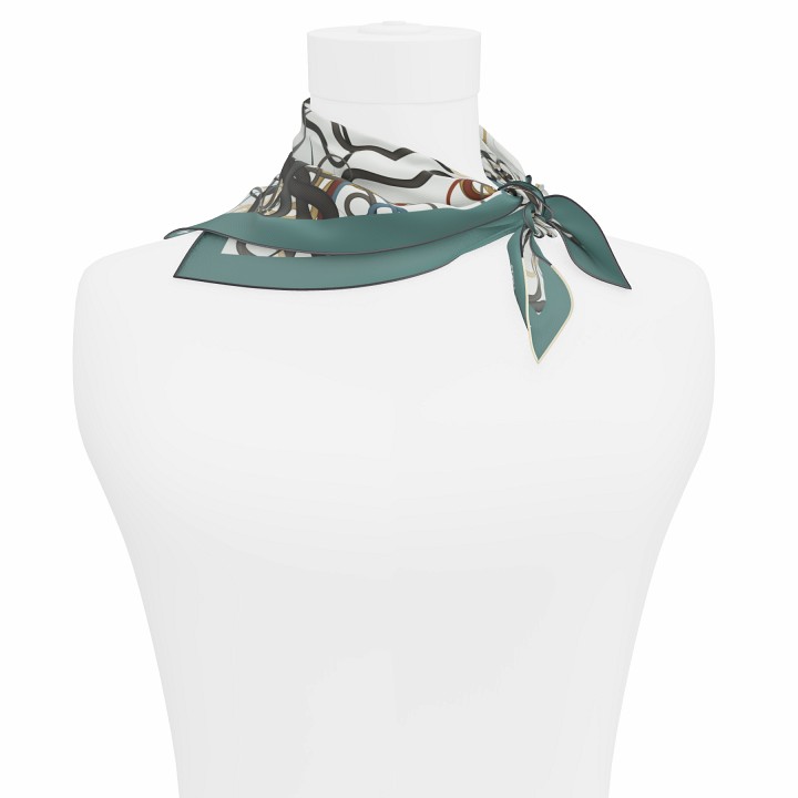 "Whiplash" Square 45 scarf