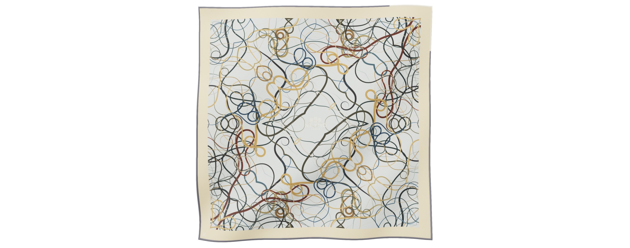 "Whiplash" Square 45 scarf