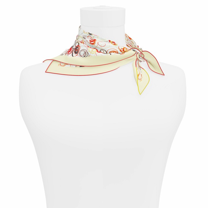 "Whiplash" Square 45 scarf