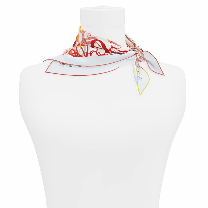 "Whiplash" Square 45 scarf